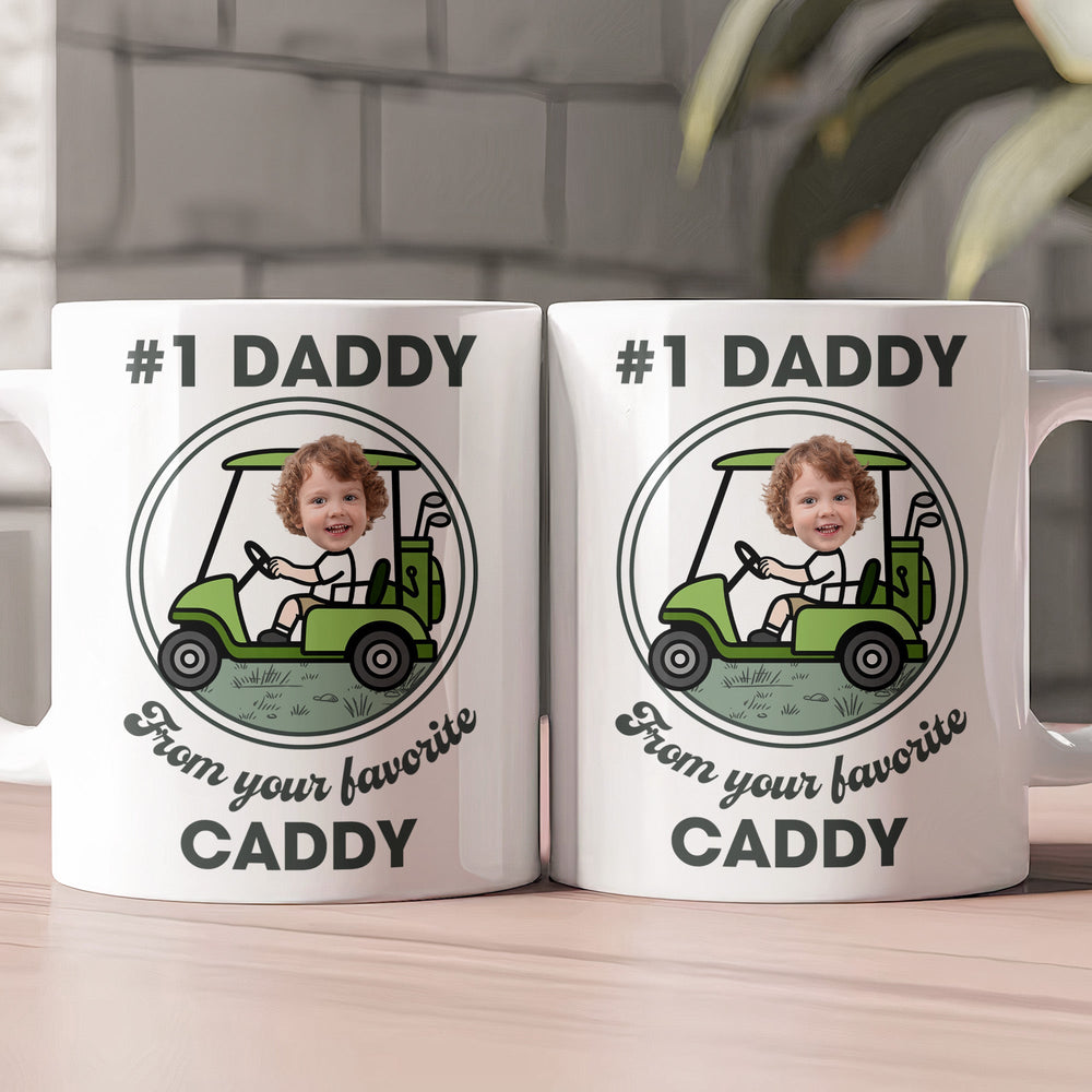 Gift From Your Favorite Caddies For #1 Golf Dad, Grandpa - Personalized Mug