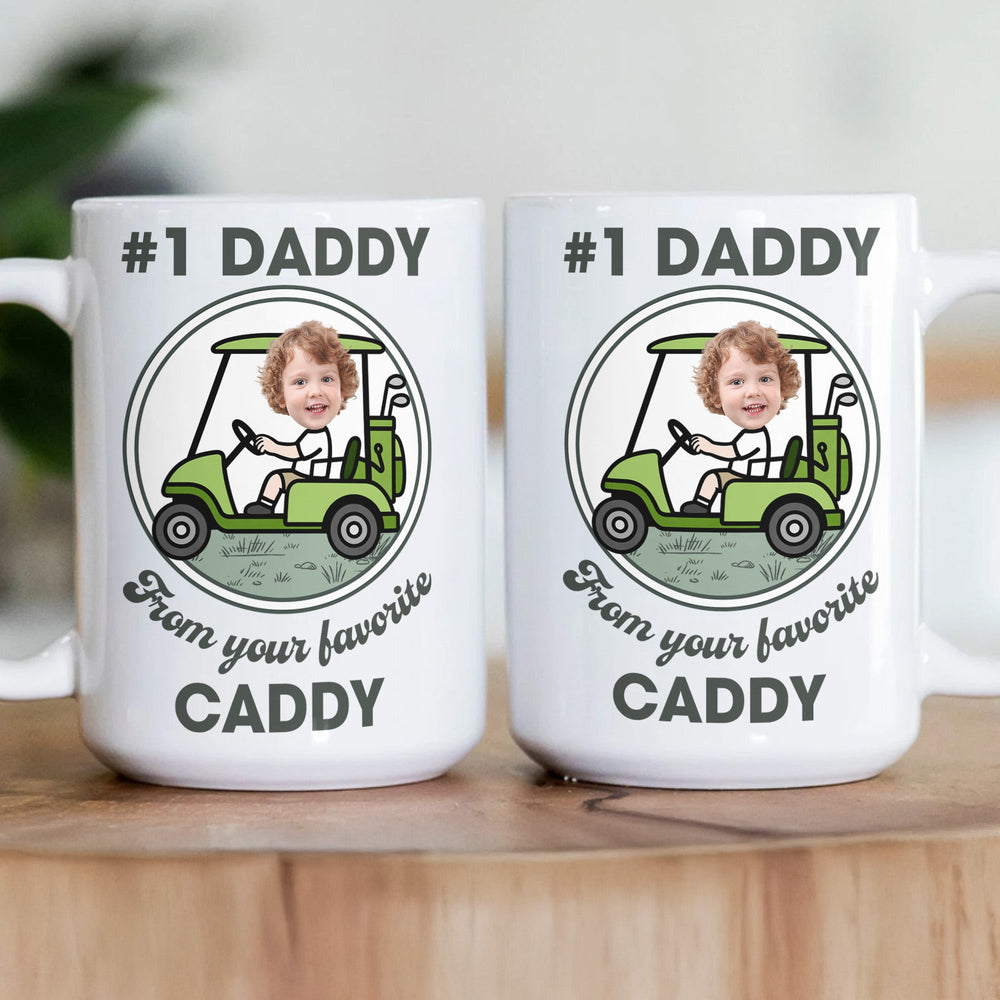 Gift From Your Favorite Caddies For #1 Golf Dad, Grandpa - Personalized Mug