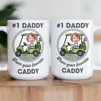 Gift From Your Favorite Caddies For #1 Golf Dad, Grandpa - Personalized Mug