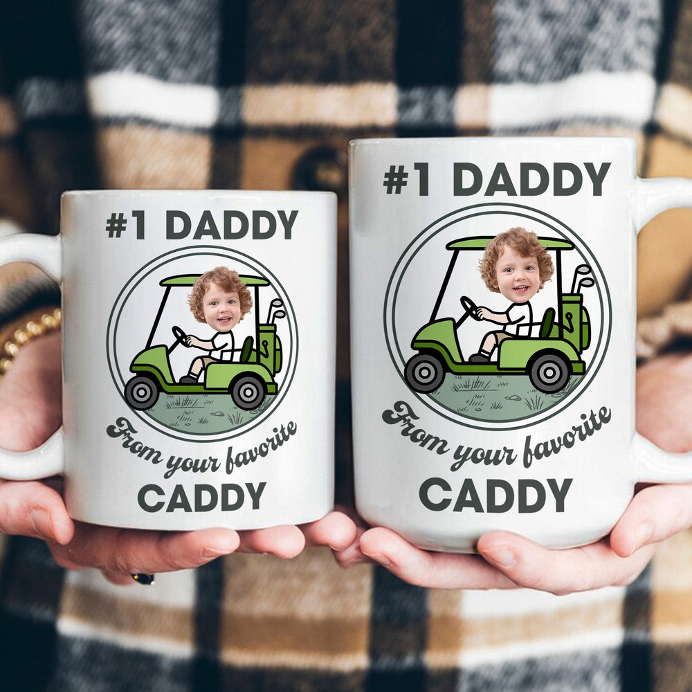 Gift From Your Favorite Caddies For #1 Golf Dad, Grandpa - Personalized Mug