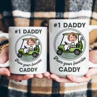 Gift From Your Favorite Caddies For #1 Golf Dad, Grandpa - Personalized Mug