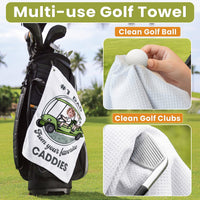 Gift From Your Favorite Caddies For #1 Golf Dad - Personalized Golf Towel