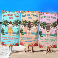 Girls Trip Hot Summer - Personalized Beach Towel