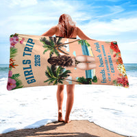Girls Trip Hot Summer - Personalized Beach Towel