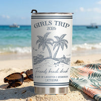 Girls Trip Summer Time - Personalized Tumbler