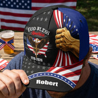 God Bless America Patriotic - Personalized Cap