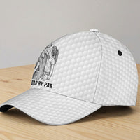 Golf Dad Custom Photo Sketch Line Art Father's Day Gift For Him - Personalized Classic Cap