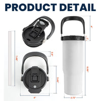 Graduation Congratulation Enjoy The Journey - Personalized 30oz Tumbler With Handle