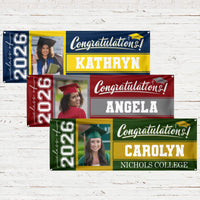 Graduation Custom Photo, Name & School - Personalized Banner