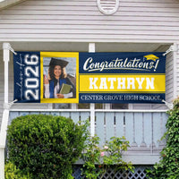 Graduation Custom Photo, Name & School - Personalized Banner
