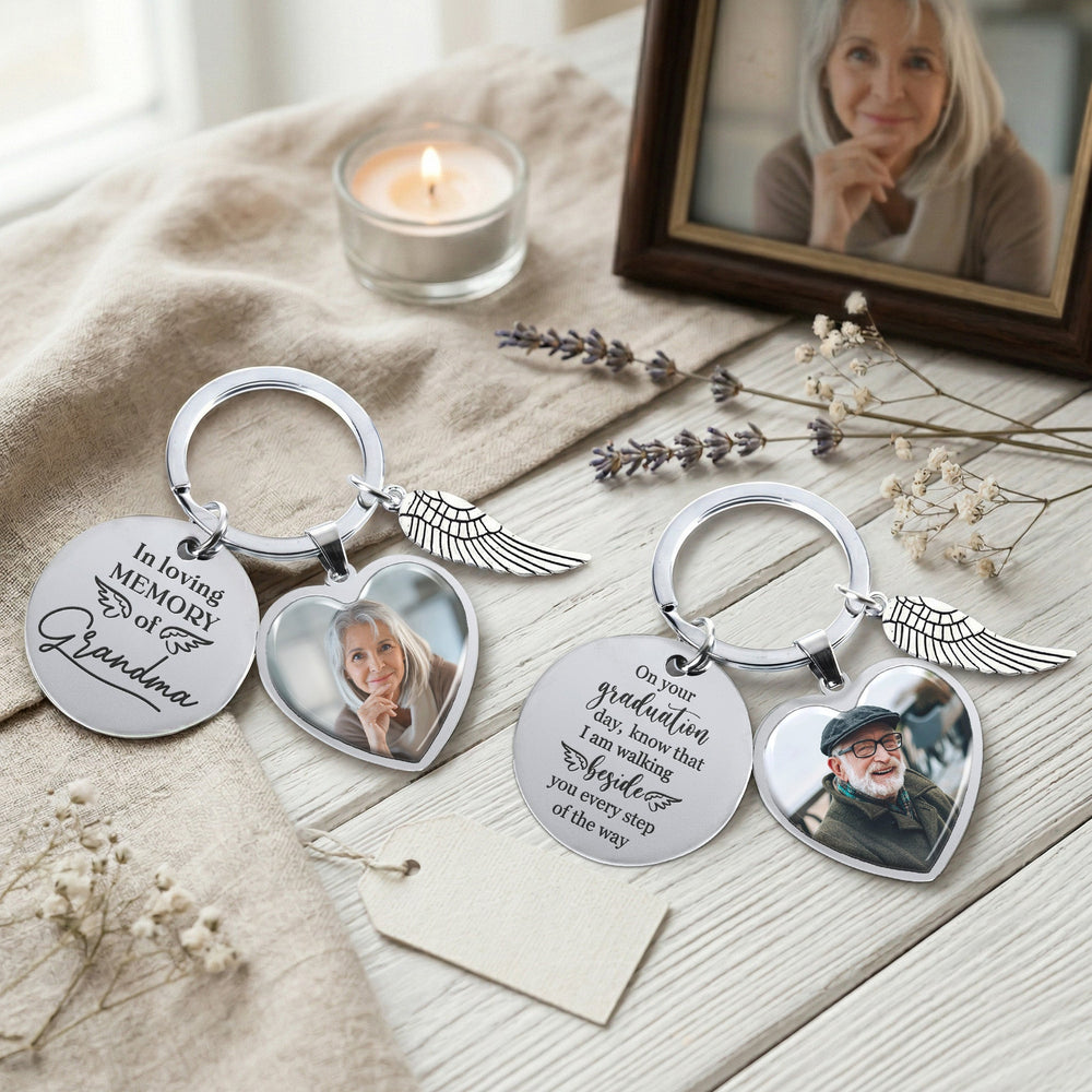 Graduation Day Memorial Custom Photo - Personalized Keychain