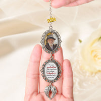 Graduation Walking Beside You Every Step - Custom Graduation Tassel Photo Charm