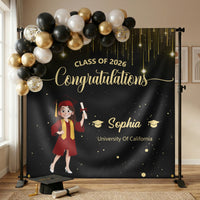 Graduation Congratulations - Personalized Backdrop
