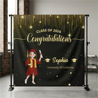 Graduation Congratulations - Personalized Backdrop