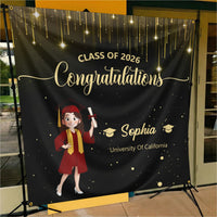 Graduation Congratulations - Personalized Backdrop
