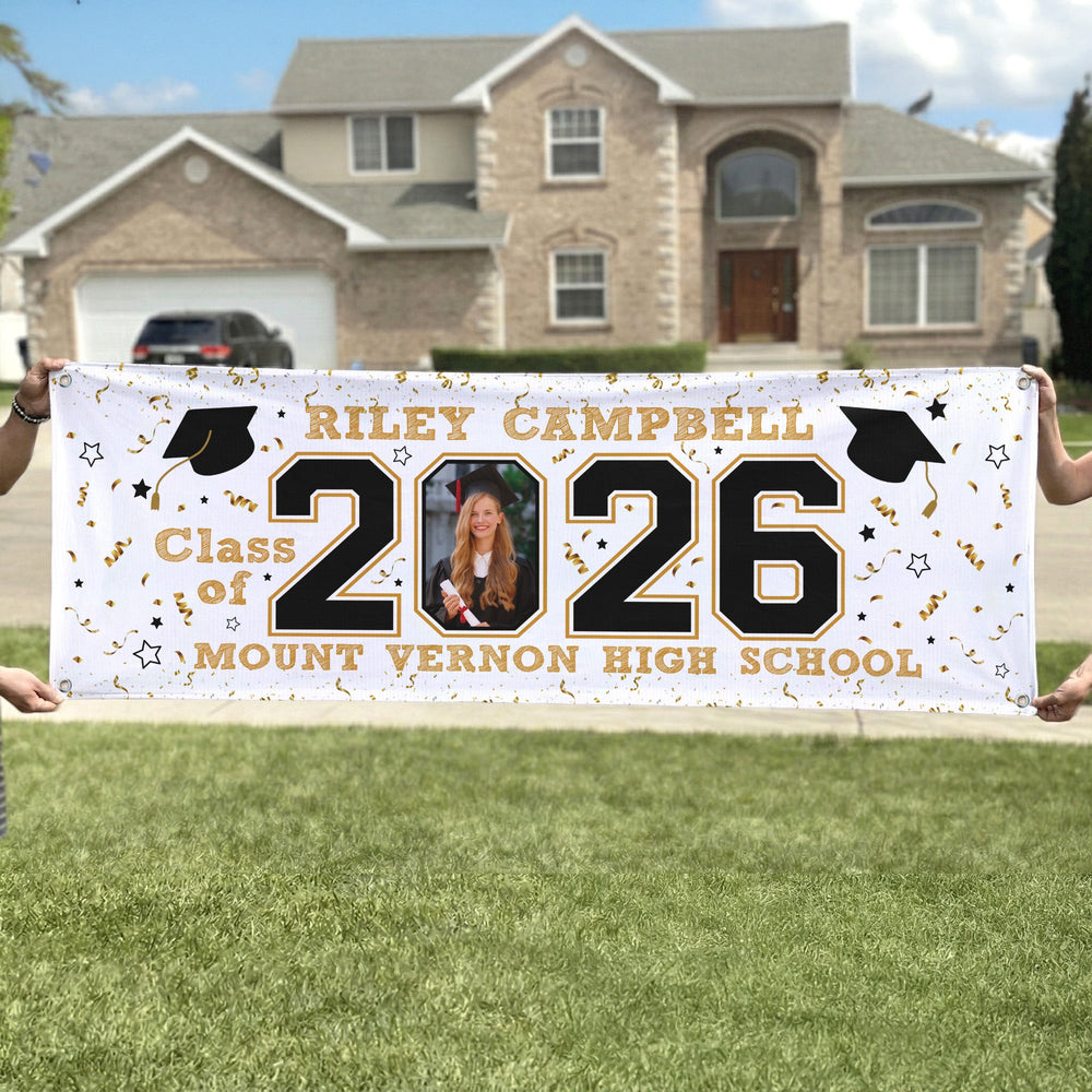 Grad Custom Banner Graduation Custom - Personalized Photo Banner – Mepriva