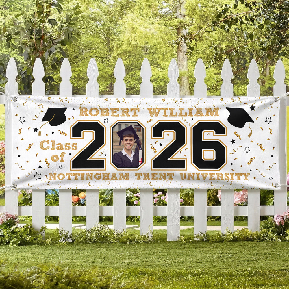 Customizable Graduation Banner Graduation Custom - Personalized Photo Banner – Mepriva