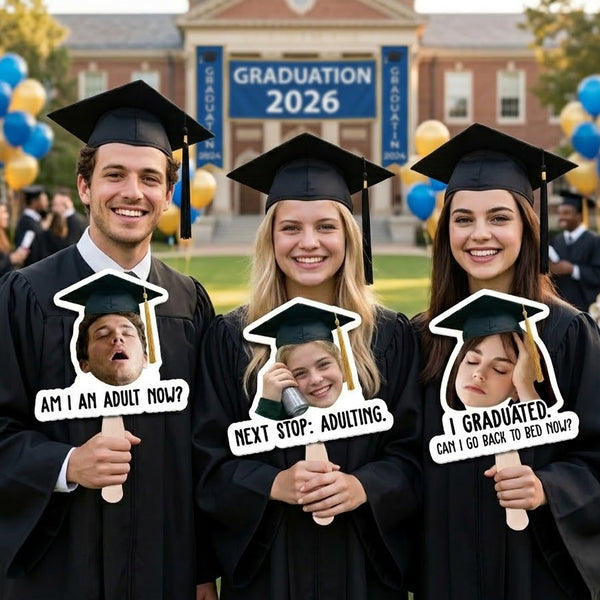 Graduation Custom Photo Funny - Personalized Graduation Fan