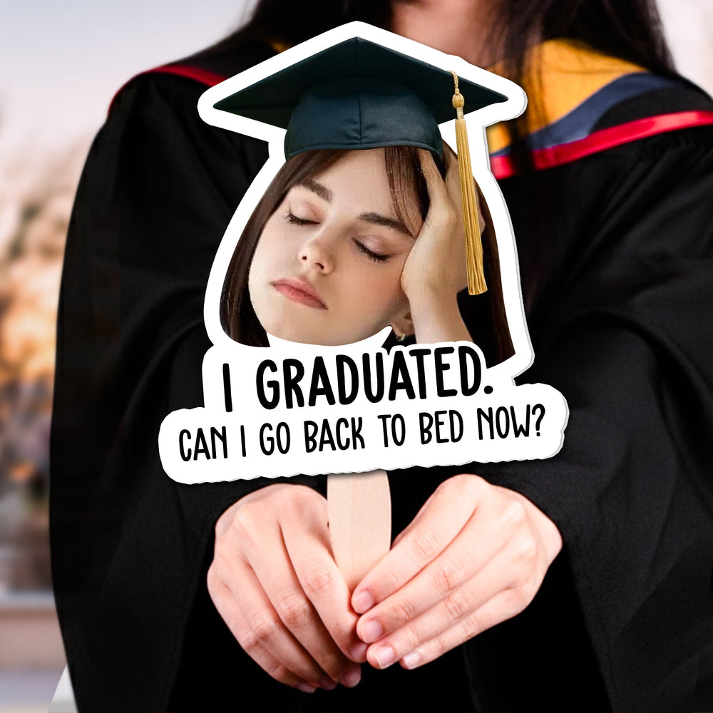 Graduation Custom Photo Funny - Personalized Graduation Fan