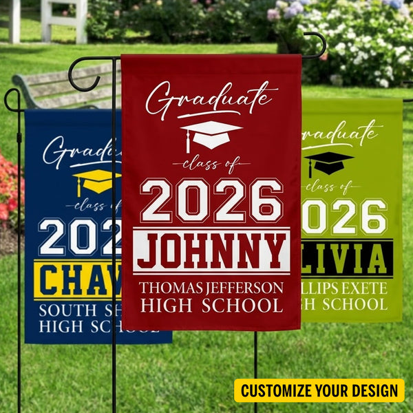 Graduation Decoration Custom Color - Personalized Flag