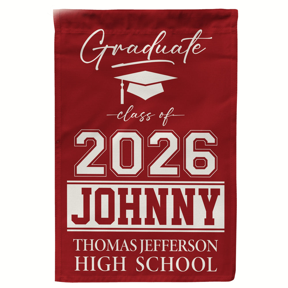 Graduation Decoration Custom Color - Personalized Flag