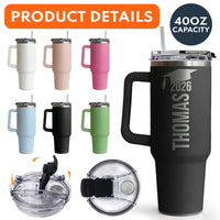 Graduation Gift Custom Name & Year - Personalized 40oz Tumbler