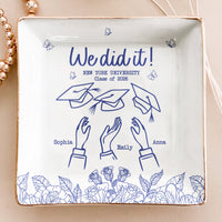 Graduation Gift For Friends - Personalized Jewelry Dish