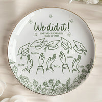 Graduation Gift For Friends - Personalized Jewelry Dish