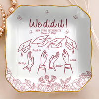 Graduation Gift For Friends - Personalized Jewelry Dish