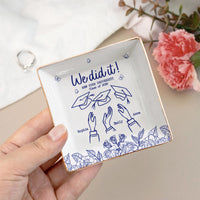 Graduation Gift For Friends - Personalized Jewelry Dish