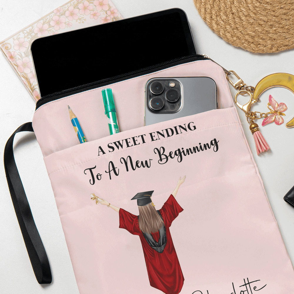 Graduation Gift For Her Him - Personalized Book Sleeve