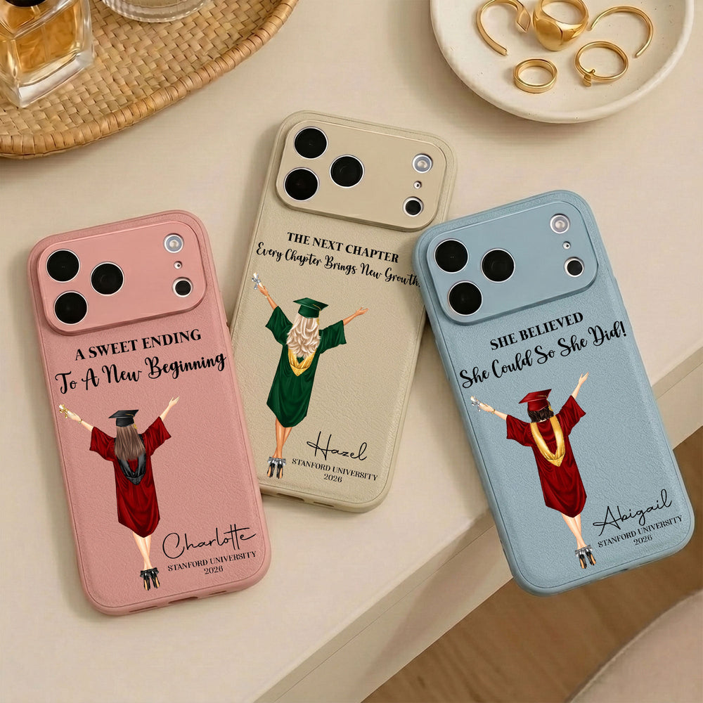 Graduation Gift For Her Him - Personalized Phone Case