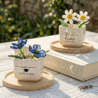 Graduation Gift For Her Him - Personalized Plant Pot