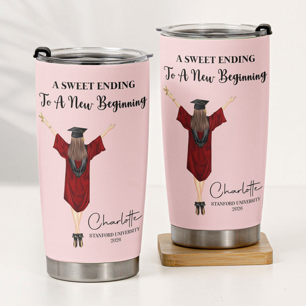 Graduation Gift For Her Him - Personalized Tumbler