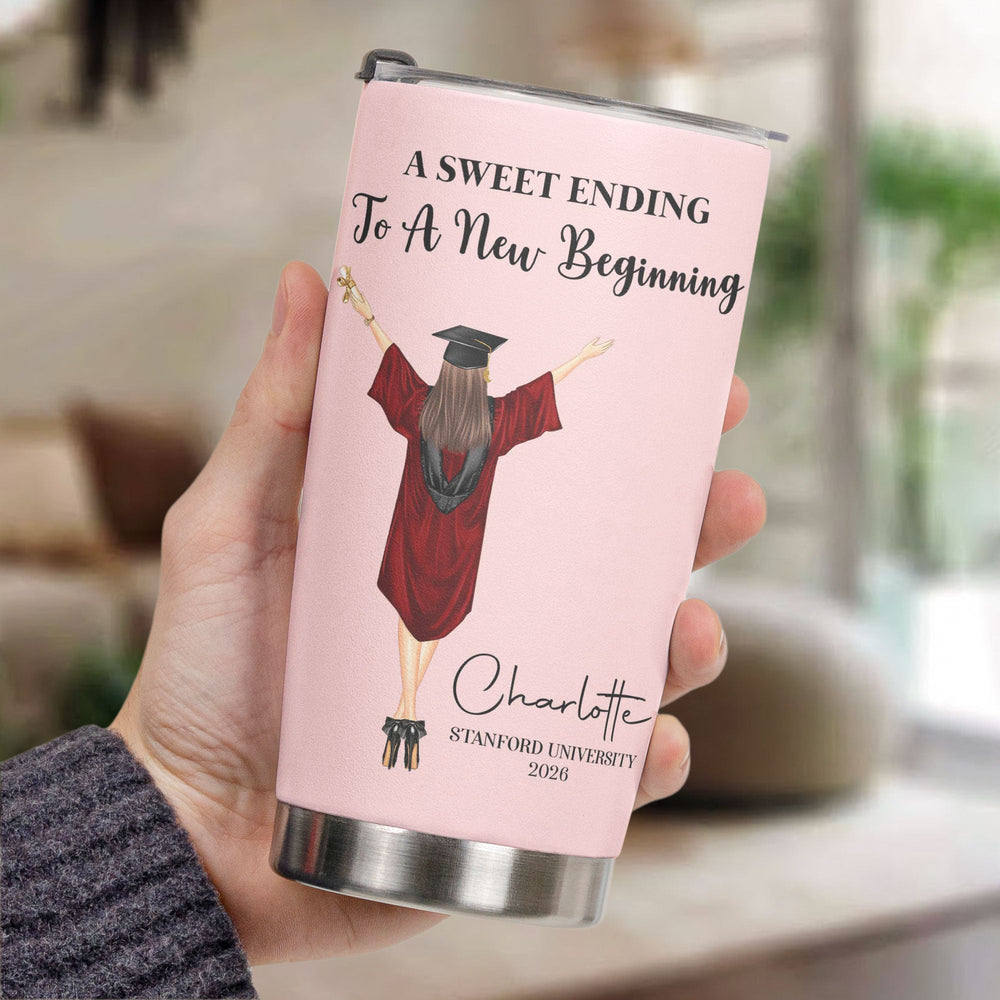 Graduation Gift For Her Him - Personalized Tumbler