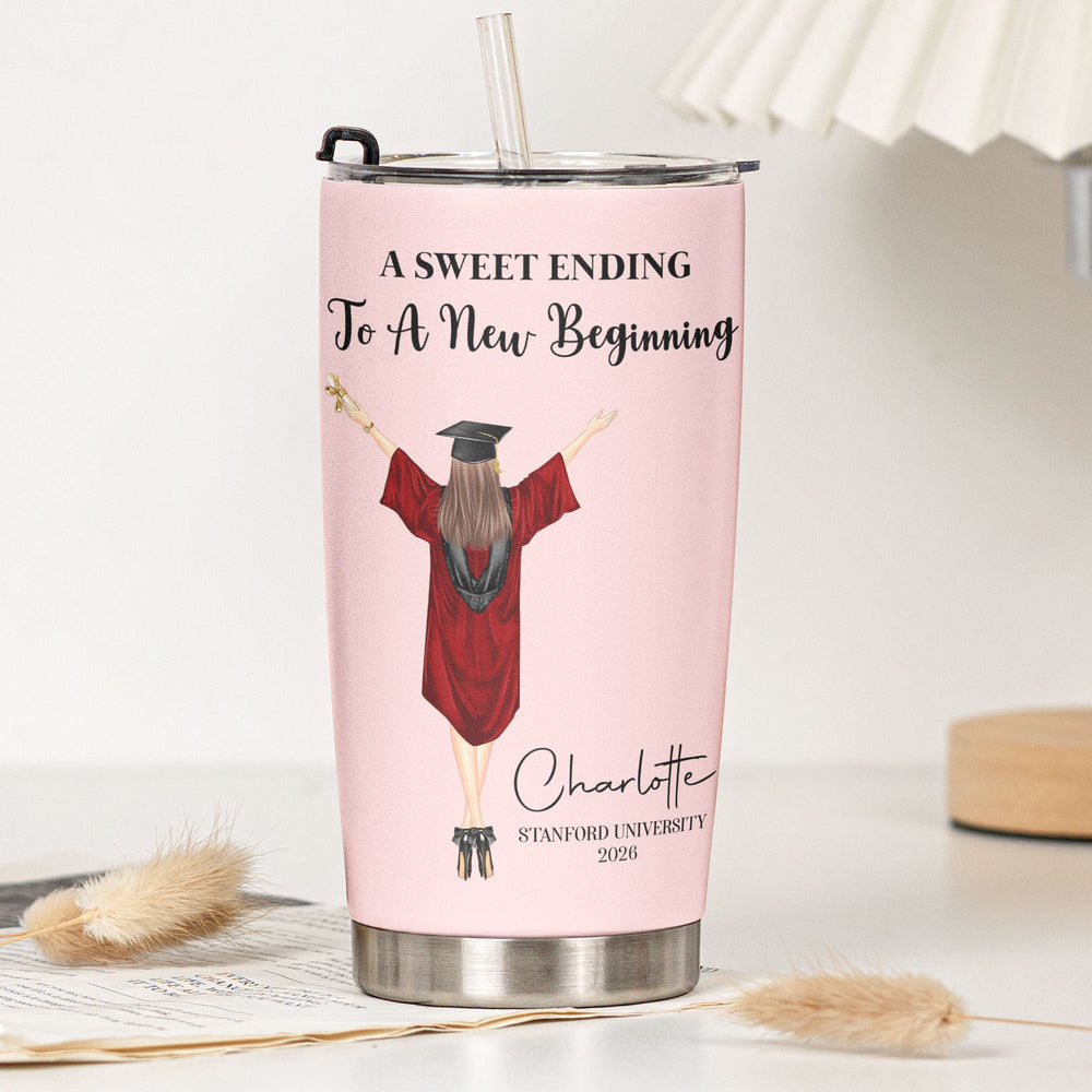 Graduation Gift For Her Him - Personalized Tumbler