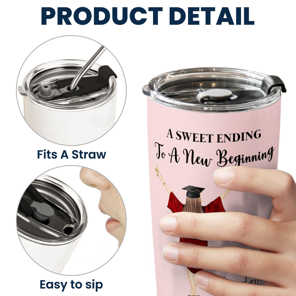 Graduation Gift For Her Him - Personalized Tumbler