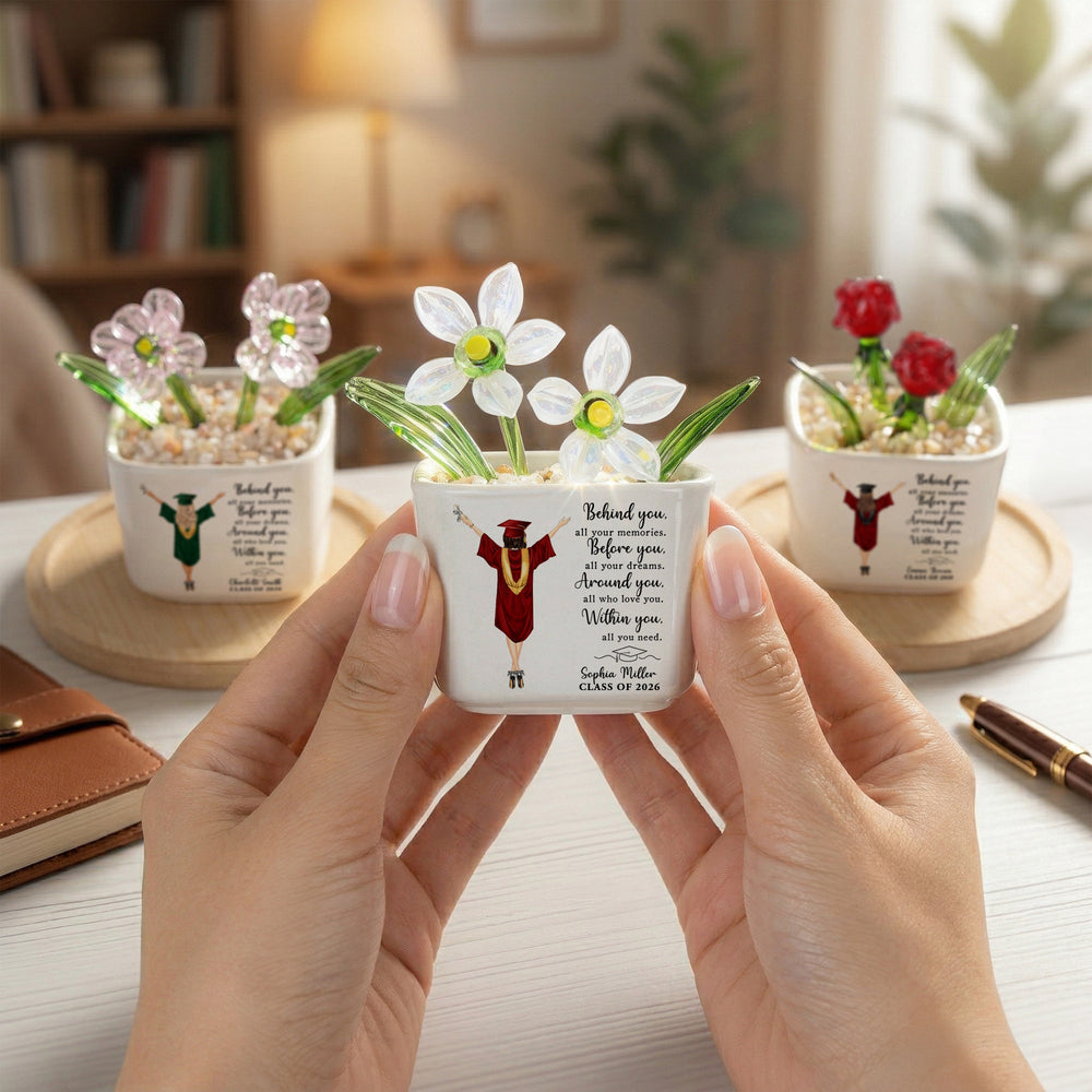 Graduation Gifts For Her - Personalized Plant Pot