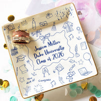 Graduation Keepsake Gift - Personalized Jewelry Dish