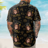 Graduation Matching Shirt With Childhood Photo - Vintage Childhood Themed - Personalized Hawaiian Shirt