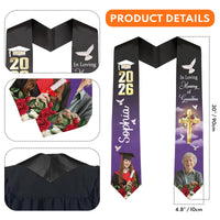 Graduation Memorial Custom Photo - Personalized Graduation Stole