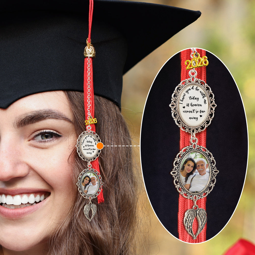 Graduation Memorial Custom Photo - Personalized Graduation Tassel Charm