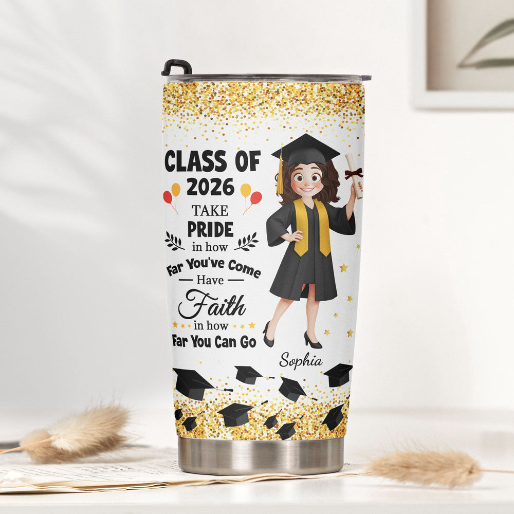 Graduation Nutrion Fact - Personalized Tumbler Cup