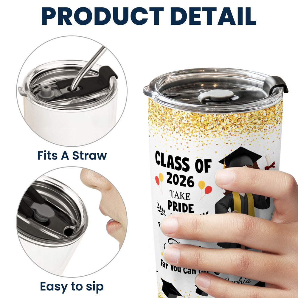Graduation Nutrion Fact - Personalized Tumbler Cup