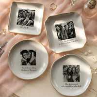 Graduation Photo Trinket Dish Gift For Her, Daughter, Besties - Personalized Jewelry Dish