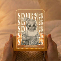 Graduation Senior Vintage Photo - Personalized Night Light | Custom Class Of 2026 LED Memory Lamp