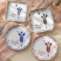 Graduation Toile De Jouy - Personalized Jewelry Dish