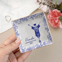 Graduation Toile De Jouy - Personalized Jewelry Dish