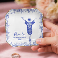 Graduation Toile De Jouy - Personalized Jewelry Dish
