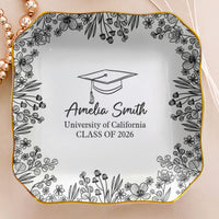 Graduation Trinket Dish Graduation Gift For Her, Him - Personalized Jewelry Dish